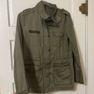 Rubbish brand green army coat.